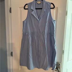 Tuckernuck chambray sleeveless oxford royal shirtdress xxl